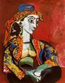 Jacqueline en costume turc 1955 kubismus Pablo Picasso